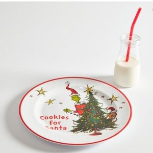 NIB Pottery Barn Dr. Seuss's The Grinch™ Cookies For Santa Set